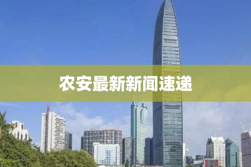 农安最新新闻速递