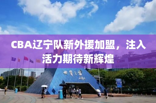 CBA辽宁队新外援加盟，注入活力期待新辉煌