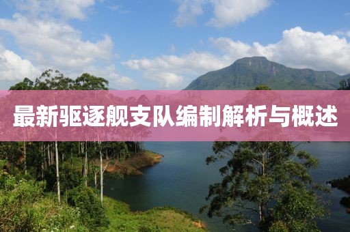 最新驱逐舰支队编制解析与概述