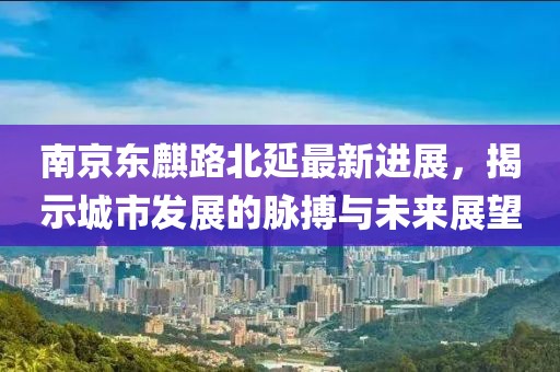 南京东麒路北延最新进展，揭示城市发展的脉搏与未来展望
