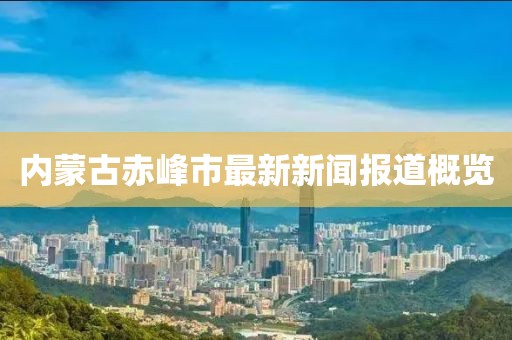 内蒙古赤峰市最新新闻报道概览