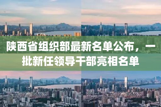 陕西省组织部最新名单公布，一批新任领导干部亮相名单