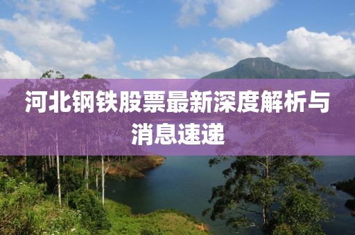 河北钢铁股票最新深度解析与消息速递