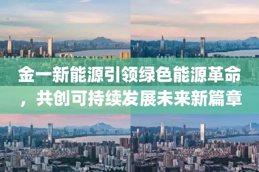 金一新能源引领绿色能源革命，共创可持续发展未来新篇章