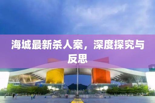 海城最新杀人案，深度探究与反思