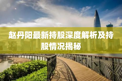 赵丹阳最新持股深度解析及持股情况揭秘